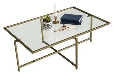 Produktbild von Anna - Couchtisch, 94x64x35h cm Gold, Anlaufschutz