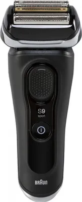 Produktbild von Braun Series 9 9352cc Sport, Folienschaber, Schwarz, Grau, Active Quattro Head, Tasten, Akku, Lithium-Ion (Li-Ion)