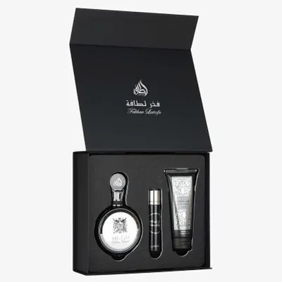 Produktbild von Fakhar Man Duftset 3-teilig Eau de Parfum 100 ml Reisespray 12 ml Duschgel 100 ml