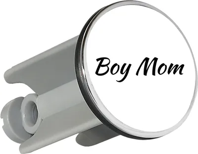 Produktbild von Huuraa Waschbeckenstöpsel Boy Mom Schriftzug 4cm höhenverstellbar Abflussstopfen Geschenkidee