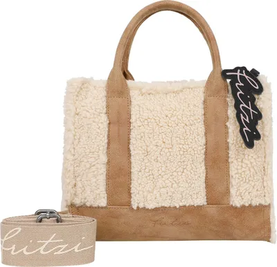 Produktbild von Fritzi aus Preußen Umhängetasche Handtasche Fritzi Square Limited Teddy Crossbody Bag Camel creme