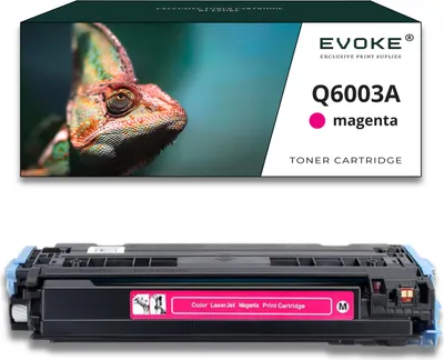 Immagine prodotto di Toner per HP 124A Q6003A Rosso (magenta) | Ricambio per Color Laserjet 1600 2600 2605 CM1015 CM1017