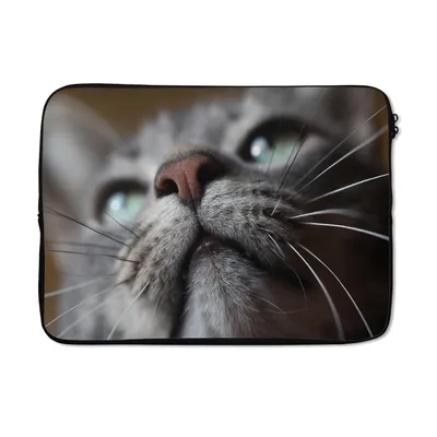 Produktbild von MuchoWow® Laptop Hülle 13 Zoll Katze - Nase - Schnurrhaare Laptoptasche - Laptophülle - Sleeve - Rundumschutz