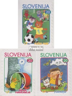 Produktbild von Briefmarken Slowenien 2000 Mi 291-293 (kompl.Ausg.) postfrisch Kinderbuchfiguren Markenheftchen