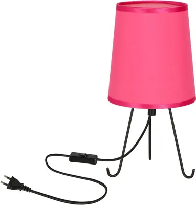 Image de Lampe de table à trois pieds SMALLY - 1xE14, 40 W, noire / rose