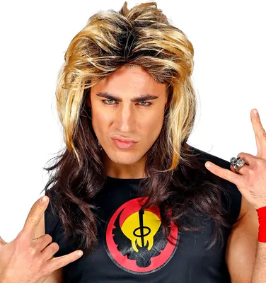 Immagine prodotto di Parrucca rocker anni '80 bionda-montata
