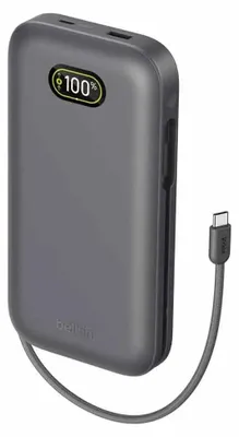Produktbild von Belkin UltraCharge Pro - Powerbank - 27000 mAh - 140 Watt - Fast Charge, QC - 2 Ausgabeanschlussstellen (USB, USB-C)