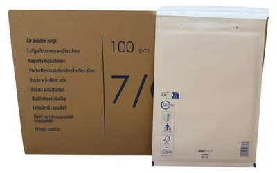 Produktbild von arofol 100x Luftpolstertasche, Lupo-Tasche Größe 7 / G, Außenmaß 250 x 350 mm