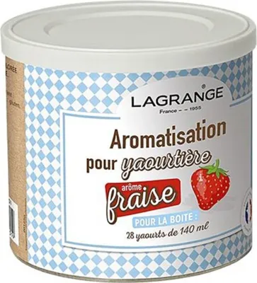 Image de Pot de 425g arome fraise pour yaourtière - Lagrange - 380320 -