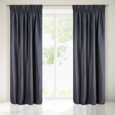 Zdjęcie produktu dla Eurofirany 354131, Przezroczysty, Niebieski, Monochromatyczny, Poliester, Wiszący hak, 240 g/m²