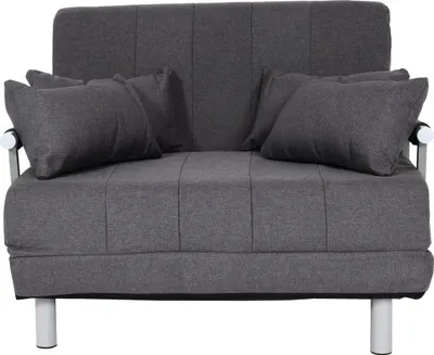 Immagine prodotto di HWC-K29 poltrona letto, poltrona letto pieghevole divano letto per ospiti reclinabile, superficie reclinabile 186x97cm tessuto (270g/m²) ~ grigio scuro
