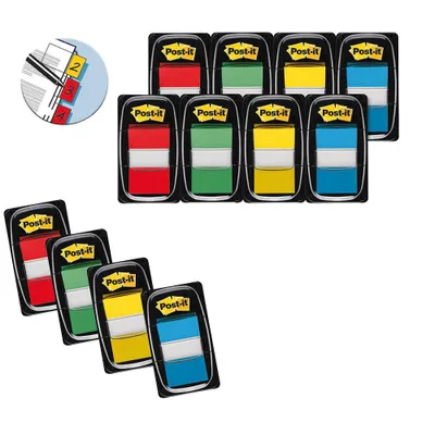 Image de Post-it 680-P12 Index repositionnables, 25,4 x 43,2 mm, paquet avantageux