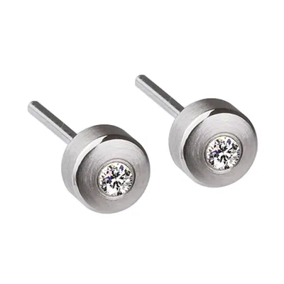 Produktbild von Ernstes Design Ohrringe E273 Edelstahl Brillant 0,07 ct. Stecker Ohrstecker