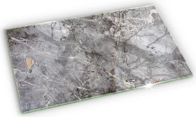 Produktbild von Grabkerze Untersetzer Glastafel Gummifüße Motiv - 52x30 cm - Steinstruktur