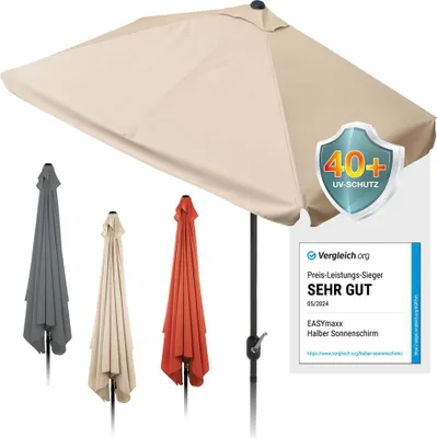 Produktbild von EASYmaxx Sonnenschirm mit UV-Schutz - rechteckig 230 x 140 cm - beige
