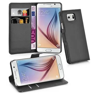 Image de Cadorabo Housse pour Samsung Galaxy S6 Housse de protection en noir Housse pour portable Etui Case Cover Fermeture magnétique