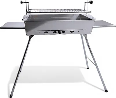 Produktbild von Mangal Ideal Edelstahl 2 mm rostfrei Schaschlik Grill Rost verstellbar