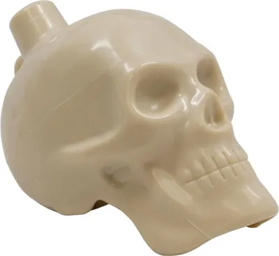 Produktbild von Markerschütternde Aztekische Todespfeife mit beigem Totenkopf
