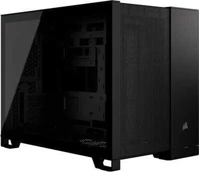Obrázek produktu pro Corsair 2500D AIRFLOW, Midi Tower, PC, Černá, ATX, Ocel, Plast, Temperované sklo, Hraní