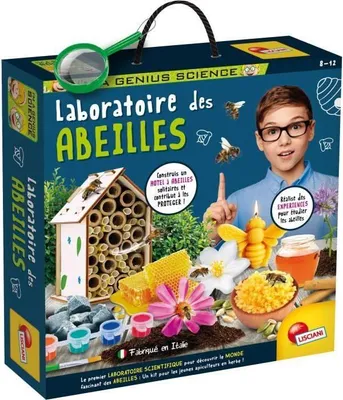 Obrázok produktu pre LISCIANI I'M A GENIUS Vedecký kit Včely, experimenty, vzdelávacia sada pre deti, včelárstvo, pochopenie opeľovania