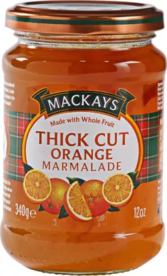 Produktbild von Mackays Orangenmarmelade dick geschnitten Topf 340 Gramm