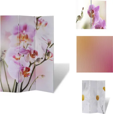 Produktbild von vidaXL Raumteiler klappbar 120 x 170 cm Blume -  Raumteiler