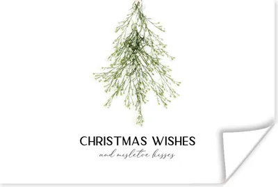 Produktbild von MuchoWow® Poster Weihnachten - Weihnachtsbaum - Zitat 30x20 cm - Plakate - Print