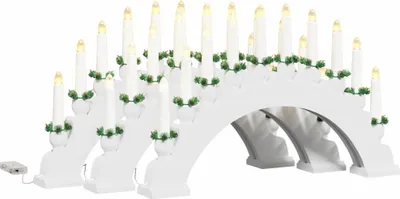 Obrázek produktu pro Vánoční svíčkový oblouk s 10 LED svíčkami 3 ks Bílá