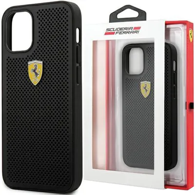 Produktbild von Ferrari Fespehcp12Lbk Iphone 12 Pro Max 6,7"" Czarny/Schwarz Hardcase Auf Der Spur Perforiert