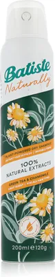 Obrázok produktu pre Batiste Light Scent Green Tea & Chamomile, 200 ml, Suchý šampón, Prírodný, Ženy, Všetky typy vlasy, Všetky farby