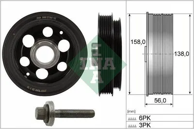 Obrázok produktu pre Remenica Kľukového Hriadeľa Ford 2.0 Ecoblue