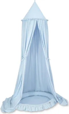 Produktbild von Set Hängehimmel & Babynest – Henelbett – Lichtschutz & Anti-Allergie – Blau