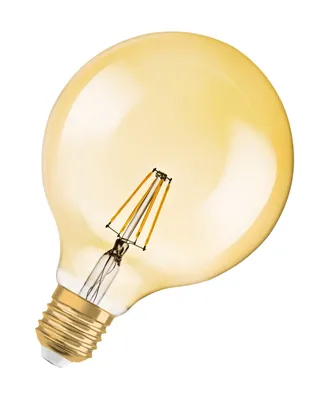 Produktbild von OSRAM LED-Lampen, Vintage-Edition, 35 Watts Ersatz, E27, Globe, 2400 Kelvin, Warm Comfort Light, Klares Glas, single Pack