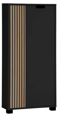 Productafbeelding van Schildmeyer hoge kast Ryker 160037, zwart mat/uitstraling van akoestisch paneel, 59,8 x 19,5 cm