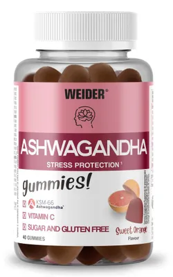Image de Ashwagandha - Weider - Ashwagandha (40 gummies) - Saveur Sweet Orange