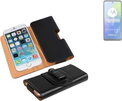 Produktbild von K-S-Trade Schützhülle Handyhülle kompatibel mit Motorola Moto G04 Holster Gürtel Tasche Schutzhülle Handy-Tasche Smartphone Case Seitentasche