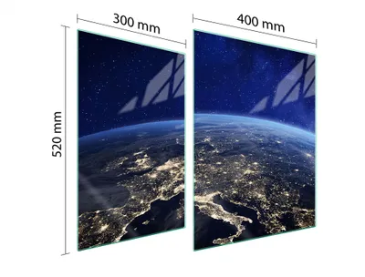 Obrázek produktu pro Skleněná Ochranná Deska Na Srdce 70X52 Podlahy