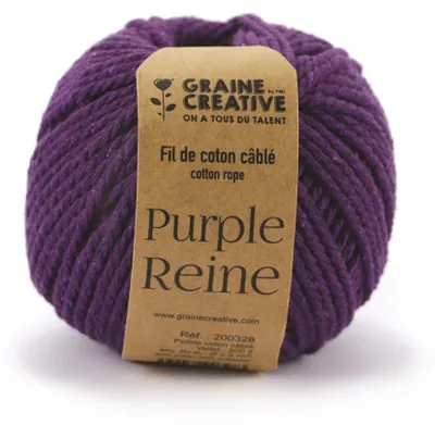 Immagine prodotto di Cotone per macramè ø 2,5 mm x 80 m - Viola