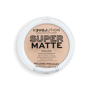 Produktbild von Makeup Revolution Super Mattes gepresstes Puder - Vanille 6g