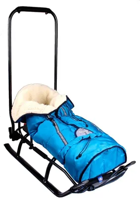 Image de luge 3en1 enfants Sport luge pour enfants, bébés avec dossier, chancelière, poignée de poussée et ceinture en aluminium LED