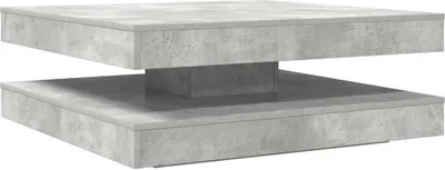 Obrázok produktu pre konferenčný stolík otočný o 360 stupňov betón sivý 90x90x34,5cm