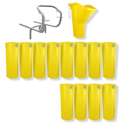 Produktbild von Profi Bauschuttrutsche Schuttrutsche Schuttrutschen Schuttrohr SET (14-tlg 13 m)