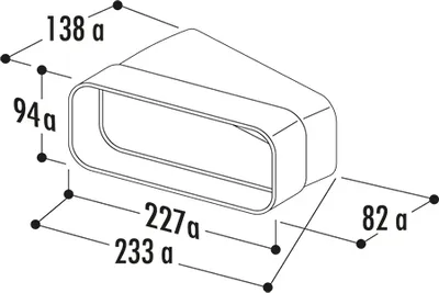Immagine prodotto di F-RBH 15 Curva tubo orizzontale 15° / Flusso di compensazione (sistema Ø 150)