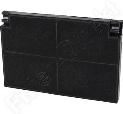 A black carbon filter for a range hood.