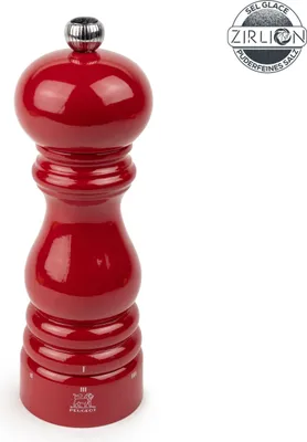 Produktbild von PEUGEOT Salzmühle PARIS 18cm Passionsrot Lackiert Buchenholz Zirkonia-Mahlwerk