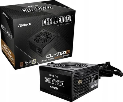 Zdjęcie produktu dla Asrock PRO-750B, 750 W, 100 - 240 V, 50/60 Hz, 10 - 5 A, 62,5 A, Nadprądowe, Krótkie spięcie, Ochrona przez zbyt wysokim napięciem, Zabezpieczenie przed zbyt...