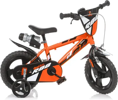 Imagen del producto de DINO Bikes: Bicicleta para niños, 12 pulgadas, color naranja