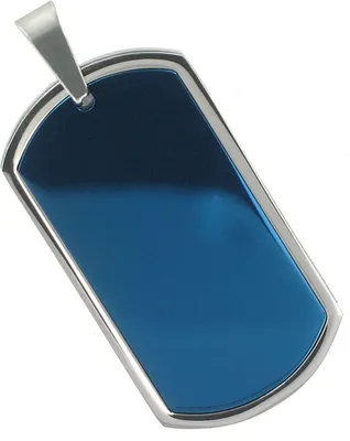 Produktbild von Akzent Edelstahlanhänger in Bicolor, Breite: 25 mm / Höhe: 45 mm
