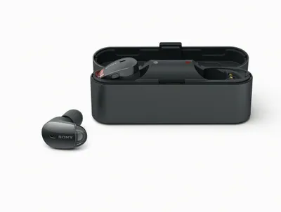 Produktbild von Sony WF-1000X True Wireless Kopfhörer inkl. Lade-Etui (Noise Cancelling, Bluetooth, NFC, bis zu 9 Stunden Akkulaufzeit) Schwarz