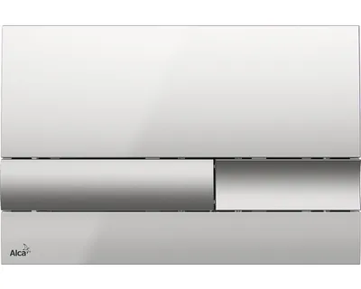 Immagine prodotto di Placca da incasso Alca basic Placca cromo lucido / pulsante cromo opaco M1743